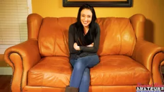 Olyssia Tiny Coed Eager Rimjob Messy BJ Thirsty Cum Swallowing!