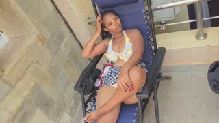 Married Tourist Wet Out and Masturbating on Swimming Pool
