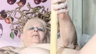 Medusa Horny and Fucks That Broom Stick
