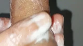 Stepdad and stepsister give me handjob in bathroom