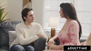 ADULT TIME - Cunning MILF Little Puck Fucks Stepson To Make Him Doubt Marrying His Girlfriend
