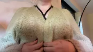 I am having a surprise for you (tit bondage)