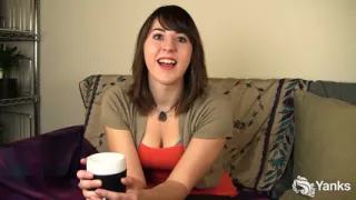 Vibrating Hairy Wet Pussy on the Sofa with Cutie Amber B