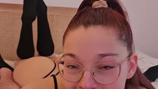 Blowjob with Dutch Dirty Talk and Cum Swallow - She Sucks Him Dry (dutch)