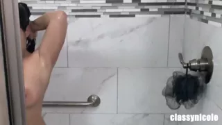 Classy Nicole Needs Someone to Wash Her Back in the Shower