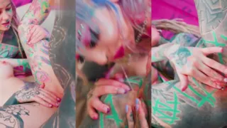 FFM ANAL Threesome with big cock, fake tits and hot alternative Pornstars!