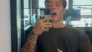 Asian Teen Jerks off Secretly in Study Room