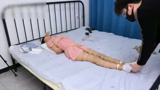 My Girlfriend Is Dressed as a Maid, Bound on the Bed and Played with at My Mercy
