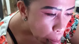 Mature Wife Giiving A Quickie Oral Blowjob that Ends Up to Cumshot In Her Mouth