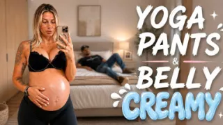 Yoga Pants and Cream Belly