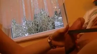 German Ballbusting Stepsis Makes Her Stepbro Cum