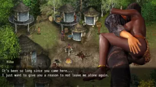 A Struggle with Sin - Gameplay - Roleplay - Threesome with Two Perfect Body MILF in Village Hut