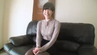 Adorable short hair Japanese MILF presents for cock