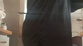 Mom having breakfast