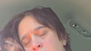 Mature sucking cock in the car