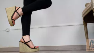 Shoe Collection: Summer Cork Platform Wedge Sandals - Dame Olga