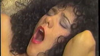 Brunette star Kim Carson gets pussy eaten and fucked in 80s flick