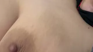 Sexy blonde bounces her huge tits and is ready to get fucked