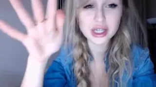 Super Hot Latina teen striptease on Webcam