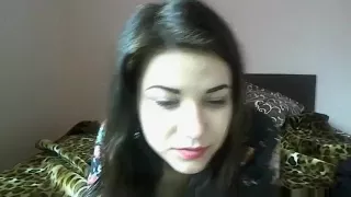 Cute brunette teen monchi plays solo