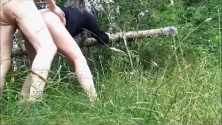 Old Man Fucks Young Woman In The Forest