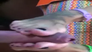 College Girl Give Me A Footjob