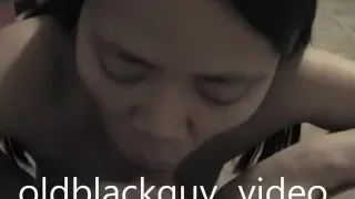 Oldblackguy Has Asian Tinli Suck His Balls And A...