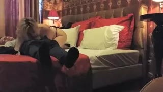 Horny amateur blonde, straight porn clip