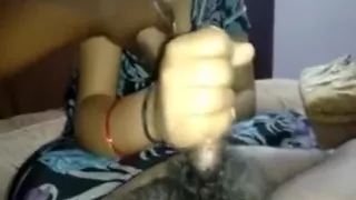 Sexy Bhabhi Jerking Cock