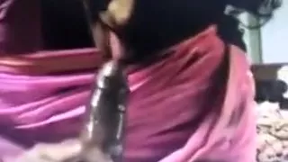 Bhabhi In Pink Saree