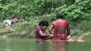 Bhabhi Taking Bath in Ganga