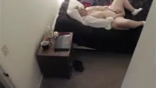 Hidden Security Cam Catches Slutty New Roommate Masturbating In Bed