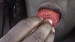 Me Enjoying My Fruit