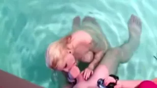 my boyfriend  spied me while i had this porn carsting in a pool