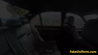 busty british bird doggystyled in public by cop