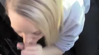 Kinky Teen Girl Sucks Her Man Off