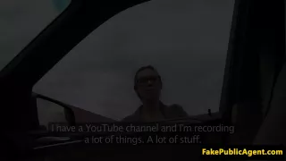 Pickedup glasses amateur vag spermed in public