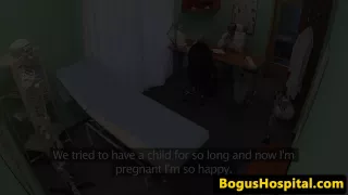 Creampied european patient riding doctors rod