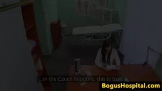 cocksucking euro nurse creampied by the doctor