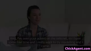 glasses casting female pussylicked by european sweetie