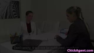 Sappho female agent pussylicked by euro hottie