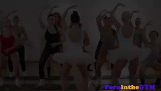 Pussylicked ballet hotties dicksucking in trio