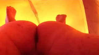 me and wife in public resort