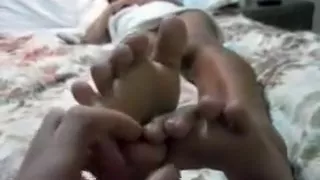 Exotic homemade Foot Fetish sex movie