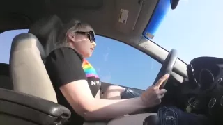 edging while driving