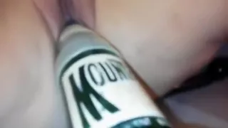 Fucking ex wife with 12oz glass bottle