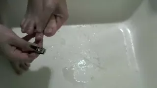 Cleaning Out and Clipping Toenails on Beautiful Feet