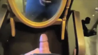 Huge Cumshot on glass Mirror
