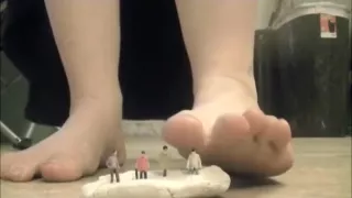 Giantess Crushes Tiny Men with Feet
