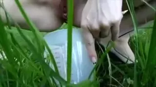 Full to the brim Pipi - German girl